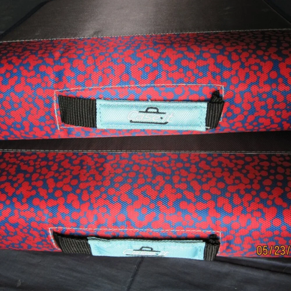 lot of (2) Case-It Monsters Red M-276-ME- Dual 3-Ring Zipper Binder 2